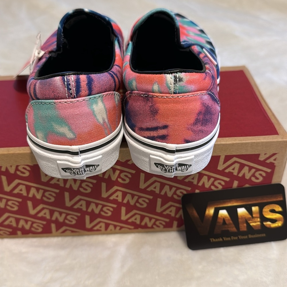 VANS CLASSIC SLIP ON TIE DYE ‘Grateful Dead’ WOMEN'S SNEAKERS size 6.5